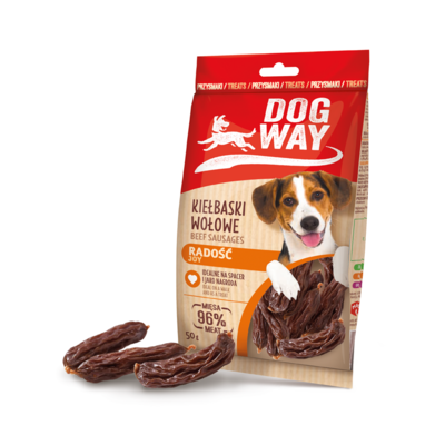 Kiełbaski wołowe 50 g Dogway