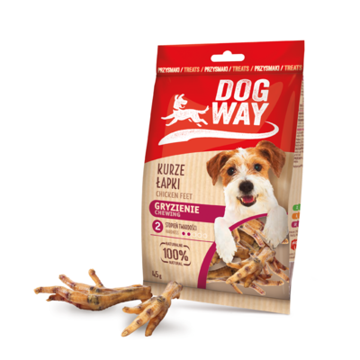 Kurze łapki naturalne 45 g Dogway