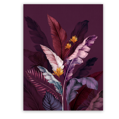 Obraz Canvas 60 x 80 cm ST555 VIOLET LEAVS