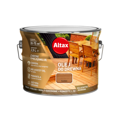 Olej do drewna 2,5 l kasztan Altax