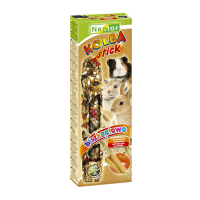 Kolba dla gryzoni i królików z biszkoptami i owocami Nestor