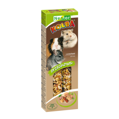 Kolba dla gryzoni i królików z orzechami Nestor
