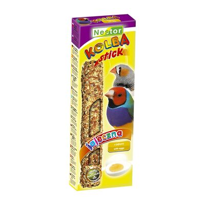 Kolba dla ptaszków egzotycznych z jajkami Nestor