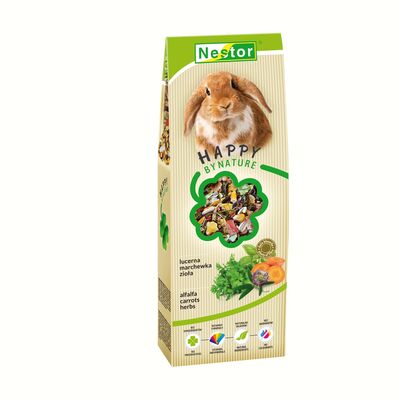 Pokarm dla królików z lucerną, marchewką i ziołami 700 ml Nestor