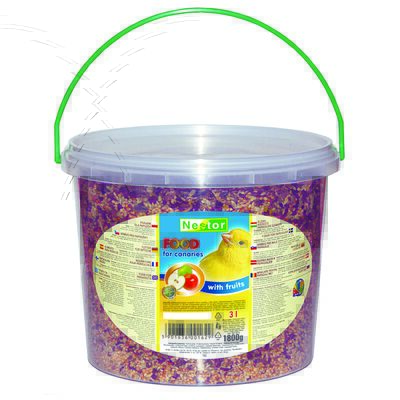 Pokarm dla kanarków owocowy – wiaderko 3000 ml Nestor
