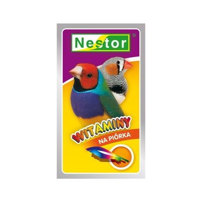 Witaminy dla ptaszków egzotycznych na piórka Nestor
