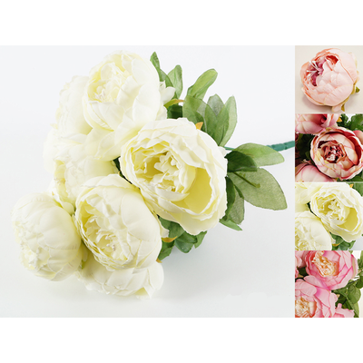 Bukiet peonia 9 sztuk 42 cm