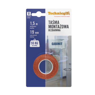 Taśma montażowa bezbarwna Technicqll