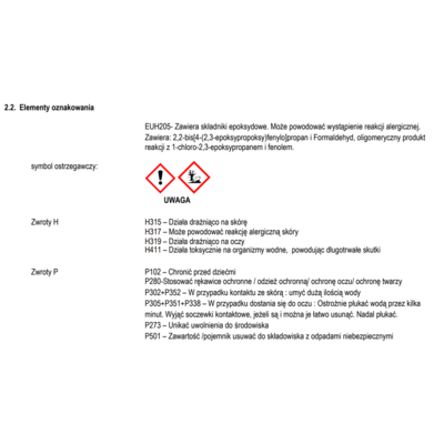 Klej epoksydowy 1 min bezbarwny 2 x 3 ml