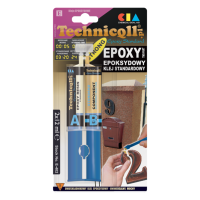 Klej standardowy epoksydowy 2 x 12 ml
