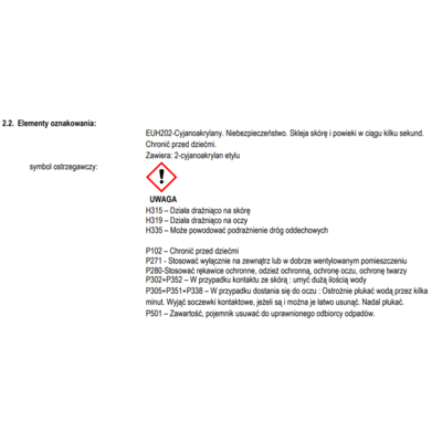 Klej sekundowy 5 g