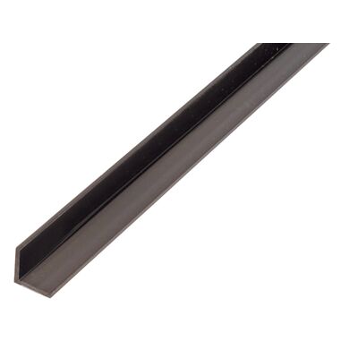 Profil kątowy PVC czarny 1000 x 15 x 15 x 1,2
