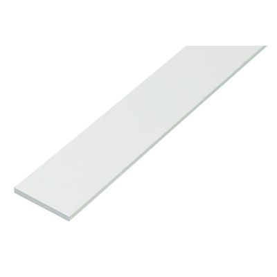 Płaskownik PVC biały 1000 x 20 x 2