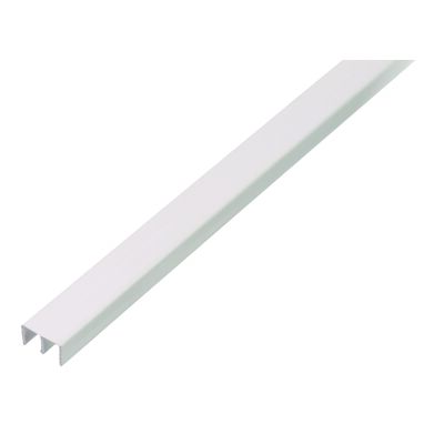 Profil prowadzący górny PVC biały 2000 x 6,5 x 10 x 16