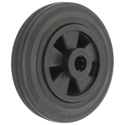 Koło kauczukowe czarne 160 mm/175 kg