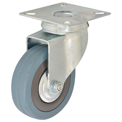 Zestaw jezdny obrotowy 75 mm/50 kg płyta mocująca bieżnik gumowy
