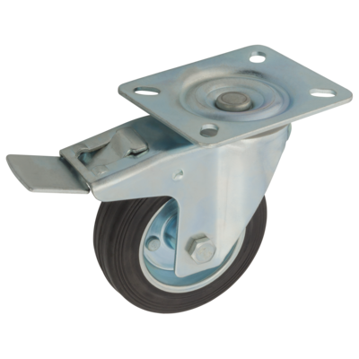 Zestaw jezdny obrotowy z hamulcem 100 mm/100 kg