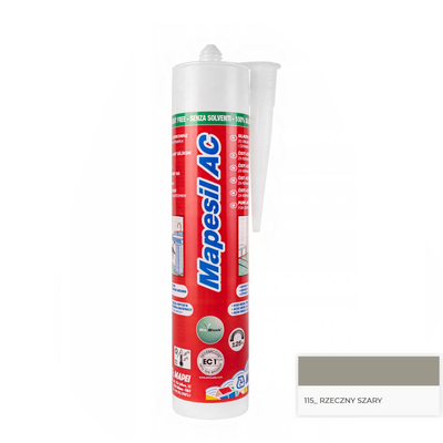 Silikon MAPESIL AC N.115 szary rzeczny 310 ml Mapei