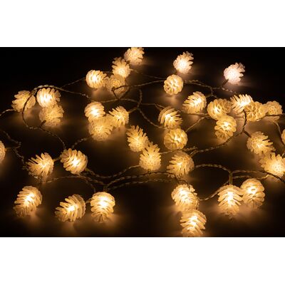 Szyszki lampki dekoracyjne 40 szt. LED