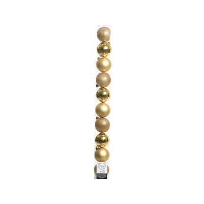 Bombki plastikowe 6 cm mix 10 szt