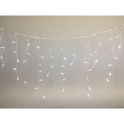 Lampki zewnętrzne kurtyna 480 LED 6 m zimny biały