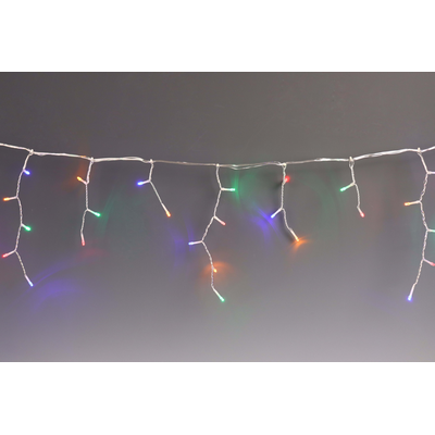 Lampki zewnętrzne kurtyna sople zwis 10/15/25 cm 520 LED wielokolorowe