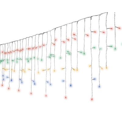 Lampki zewnętrzne kurtyna 175 LED wielokolorowe