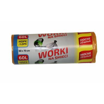 Worek na śmieci Lux 60 l 20 szt. Brico