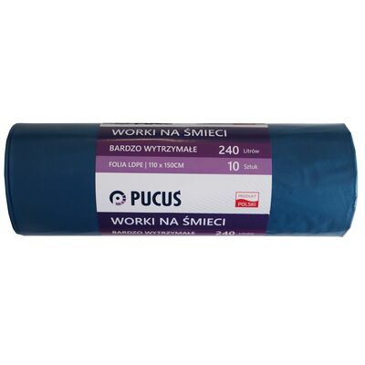 Worek na śmieci LDPE 240 l 10 szt. Pucuś