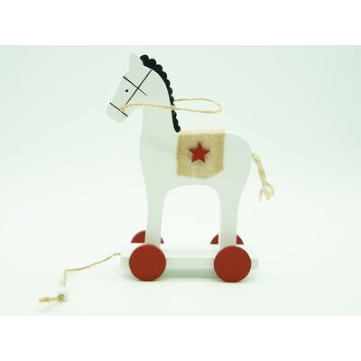 Figurka drewniana Konik 18 cm