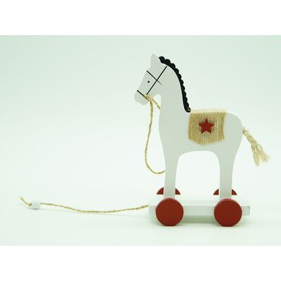 Figurka drewniana Konik 15 cm