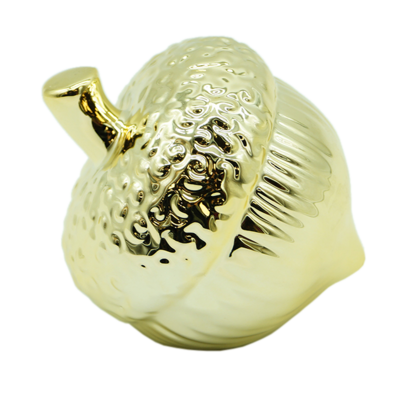 Żołądź ceramiczny złoty