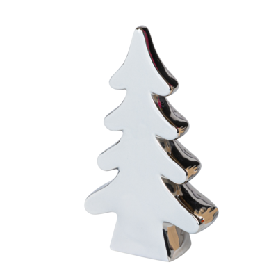 Figurka ceramiczna Choinka szary 28,7 cm