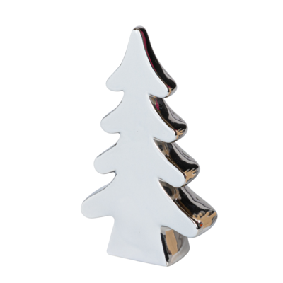 Figurka ceramiczna Choinka szary 21,8 cm