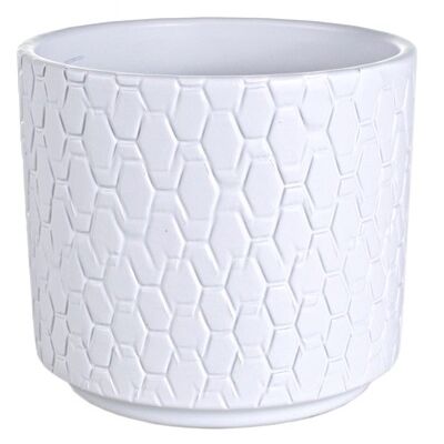 Osłonka ceramiczna Cylinder 12 cm biała Cermax