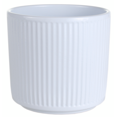 Osłonka ceramiczna cylinder 12 cm biała