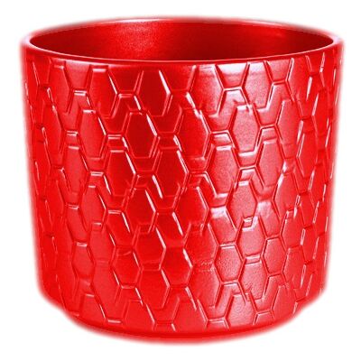 Osłonka ceramiczna Cylinder 12 cm czerwona Cermax