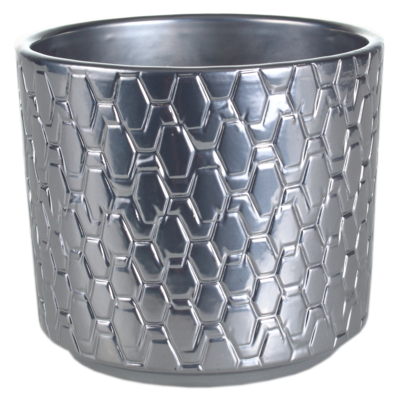 Osłonka ceramiczna Cylinder 12 cm chrom Cermax