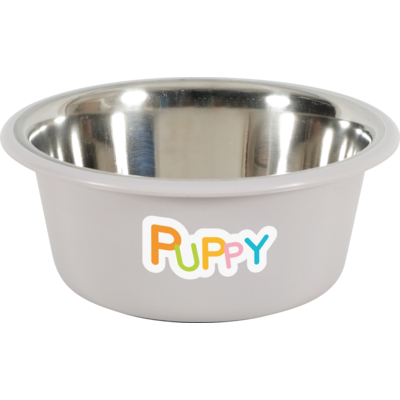 Miska plastikowa PUPPY z podstawką antypoślizgową 16,5 cm 850 ml jasny brąz ZOLUX