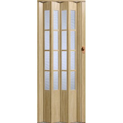 Drzwi harmonijkowe CRYSTALLINE GLASS 326 86 x 203 cm dąb sonoma