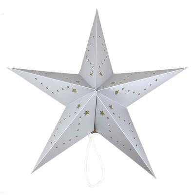 Gwiazda papierowa 10 LED stałe światło ciepły biały 50 cm mix 4 kolory