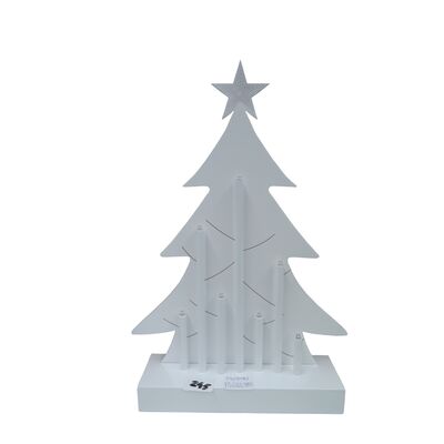 Świecznik adwentowy choinka 7 LED ciepłe białe światło 36 cm