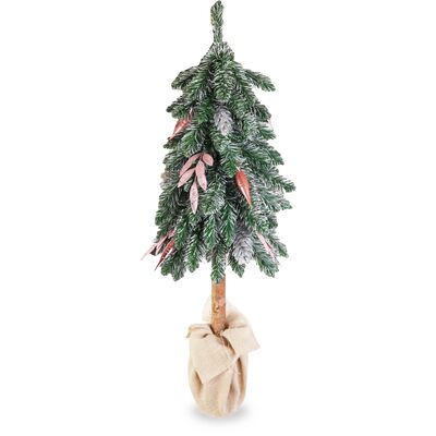 Choinka sztuczna dekorowana na pniu 70 cm