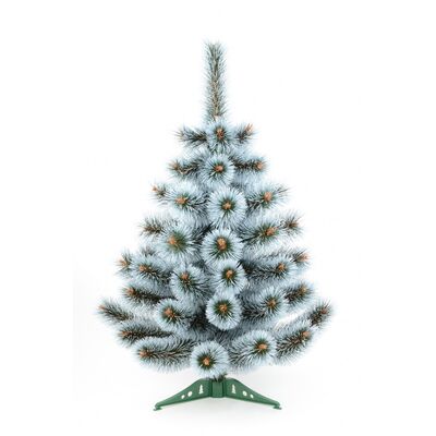 Choinka sztuczna żyłkowa z białymi końcami 50 cm