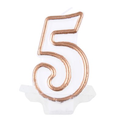 Świeczka cyferka nr 5