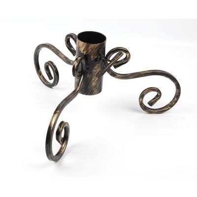 Stojak choinkowy metalowy 30 x 45 x 7 cm złoty