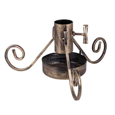 Stojak choinkowy metalowy 55 x 60 x 10 cm złoty