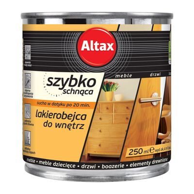 Lakierobejca szybkoschnąca do wnętrz 250 ml sosna Altax
