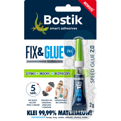Klej sekundowy MECA żel BOSTIK FIXGLUE ŻEL 2 g
