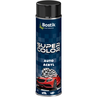 Lakier motoryzacyjny akrylowy czarny połysk 400 ml Bostik